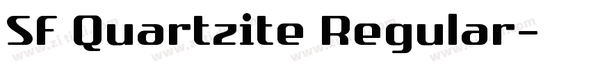 SF Quartzite Regular字体转换